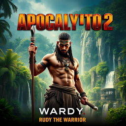 A captivating poster for 'Apocalypto 2 (2025)' titled 'Rudy The Warrior'