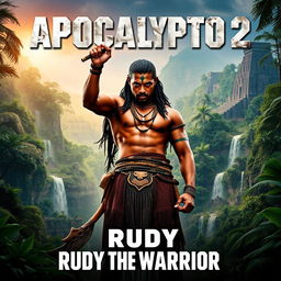 A captivating poster for 'Apocalypto 2 (2025)' titled 'Rudy The Warrior'