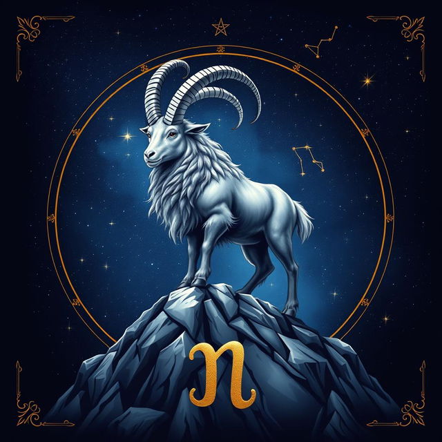 A stunning representation of the Capricorn zodiac sign