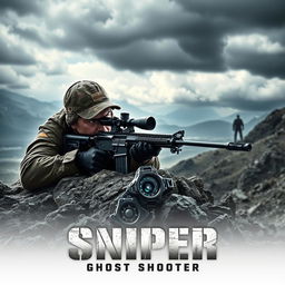 A gripping movie poster for 'Sniper: Ghost Shooter' (2025)