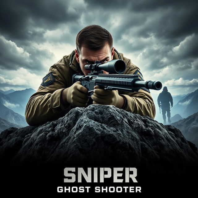 A gripping movie poster for 'Sniper: Ghost Shooter' (2025)