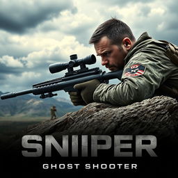 A gripping movie poster for 'Sniper: Ghost Shooter' (2025)