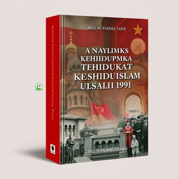 Book cover design for a publication titled 'Analisis Dinamika Kehidupan Sosial Masyarakat Islam di Uni Soviet (1922-1991)' by Mgs