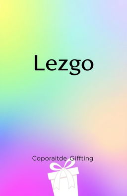 A sleek and modern cover page design for a brochure featuring the company name "Lezgo" prominently at the top