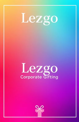 A sleek and modern cover page design for a brochure featuring the company name "Lezgo" prominently at the top