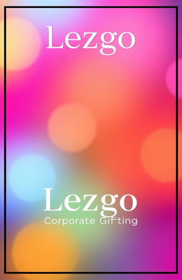 A sleek and modern cover page design for a brochure featuring the company name "Lezgo" prominently at the top