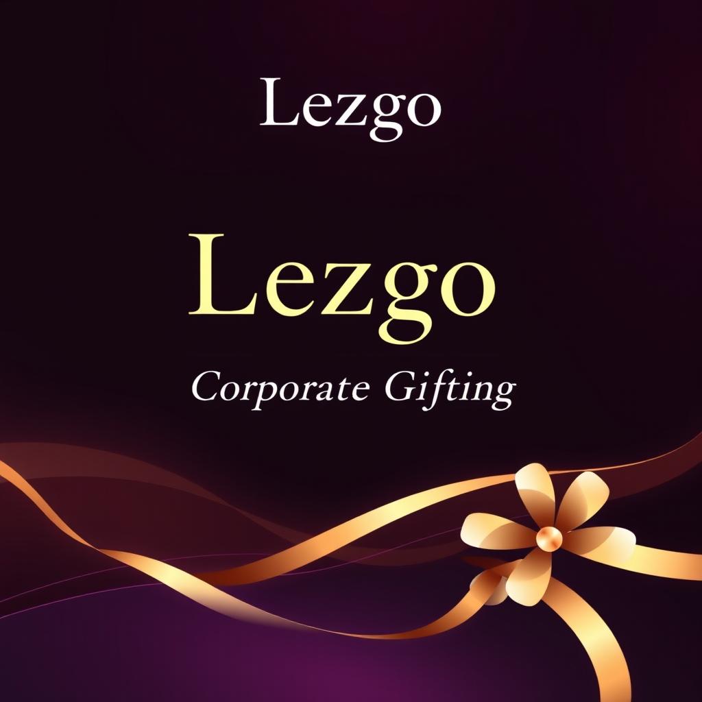 A stylish and professional cover page design for a brochure featuring the company name "Lezgo" prominently displayed at the top