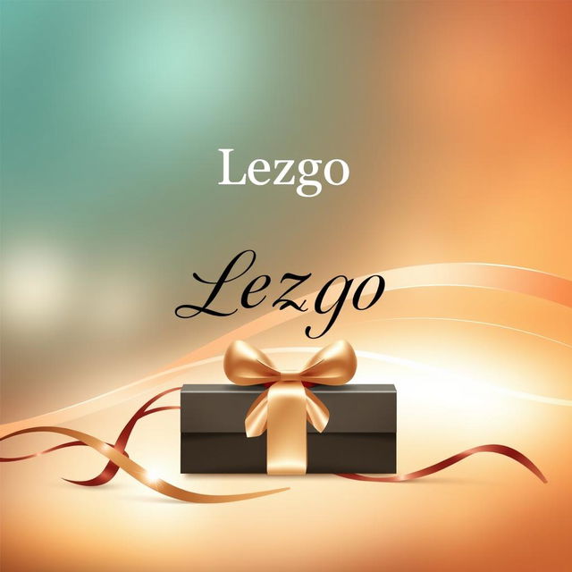 A stylish and professional cover page design for a brochure featuring the company name "Lezgo" prominently displayed at the top