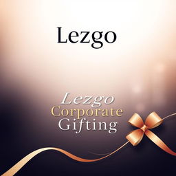 A stylish and professional cover page design for a brochure featuring the company name "Lezgo" prominently displayed at the top