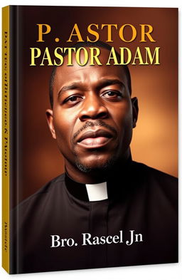 A book cover titled 'PASTOR ADAM' featuring a powerful portrait of a black man wearing a clergy collar