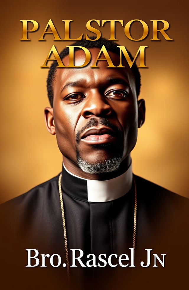 A book cover titled 'PASTOR ADAM' featuring a powerful portrait of a black man wearing a clergy collar