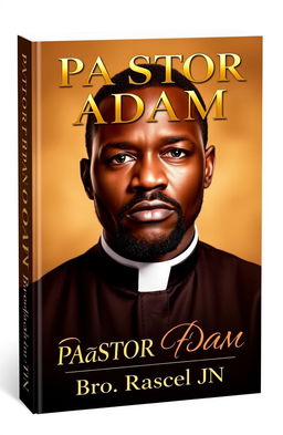 A book cover titled 'PASTOR ADAM' featuring a powerful portrait of a black man wearing a clergy collar