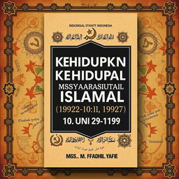 Book cover design for an Indonesian book titled 'Analisis Dinamika Kehidupan Sosial Masyarakat Islam di Uni Soviet (1922-1991)'