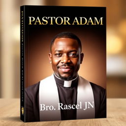 A book cover titled 'PASTOR ADAM' prominently featuring a dignified black man in a clergy collar