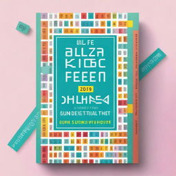 A high-quality image of a book cover, designed with a word search puzzle theme