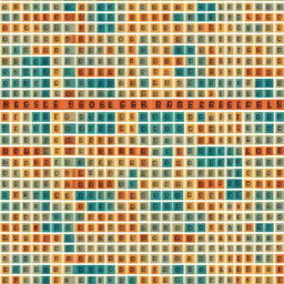 A high-quality image of a book cover, designed with a word search puzzle theme