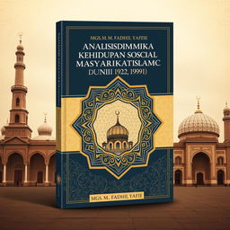 A book cover design for an Indonesian book titled 'Analisis Dinamika Kehidupan Sosial Masyarakat Islam di Uni Soviet (1922-1991)', authored by Mgs