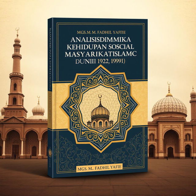 A book cover design for an Indonesian book titled 'Analisis Dinamika Kehidupan Sosial Masyarakat Islam di Uni Soviet (1922-1991)', authored by Mgs