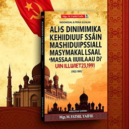A book cover design for an Indonesian title, 'Analisis Dinamika Kehidupan Sosial Masyarakat Islam di Uni Soviet (1922-1991)', authored by Mgs