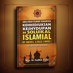 A book cover design for a title in Indonesian, "Analisis Dinamika Kehidupan Sosial Masyarakat Islam di Uni Soviet (1922-1991)", by Mgs