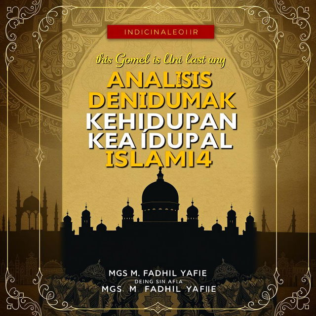 A book cover design for a title in Indonesian, "Analisis Dinamika Kehidupan Sosial Masyarakat Islam di Uni Soviet (1922-1991)", by Mgs