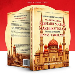 A book cover design for the Indonesian title 'Analisis Dinamika Kehidupan Sosial Masyarakat Islam di Uni Soviet (1922-1991)' by Mgs