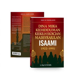 A book cover design for the Indonesian language book titled 'Analisis Dinamika Kehidupan Sosial Masyarakat Islam di Uni Soviet (1922-1991)' written by Mgs
