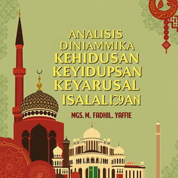 Design a book cover for the Indonesian title 'Analisis Dinamika Kehidupan Sosial Masyarakat Islam di Uni Soviet (1922-1991)' by Mgs
