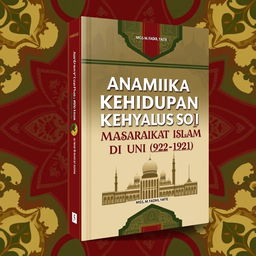 Design a book cover for the Indonesian title 'Analisis Dinamika Kehidupan Sosial Masyarakat Islam di Uni Soviet (1922-1991)' by Mgs