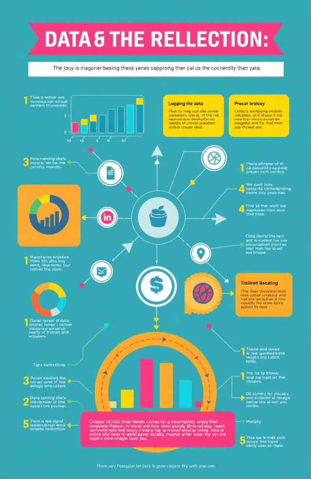 A visually engaging infographic that illustrates complex relationships and data connections