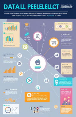 A visually engaging infographic that illustrates complex relationships and data connections