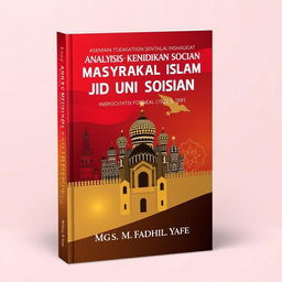 A book cover design for a Indonesian book titled 'Analisis Dinamika Kehidupan Sosial Masyarakat Islam di Uni Soviet (1922-1991)' by Mgs