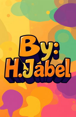An eye-catching and vibrant illustration featuring the text 'By: H