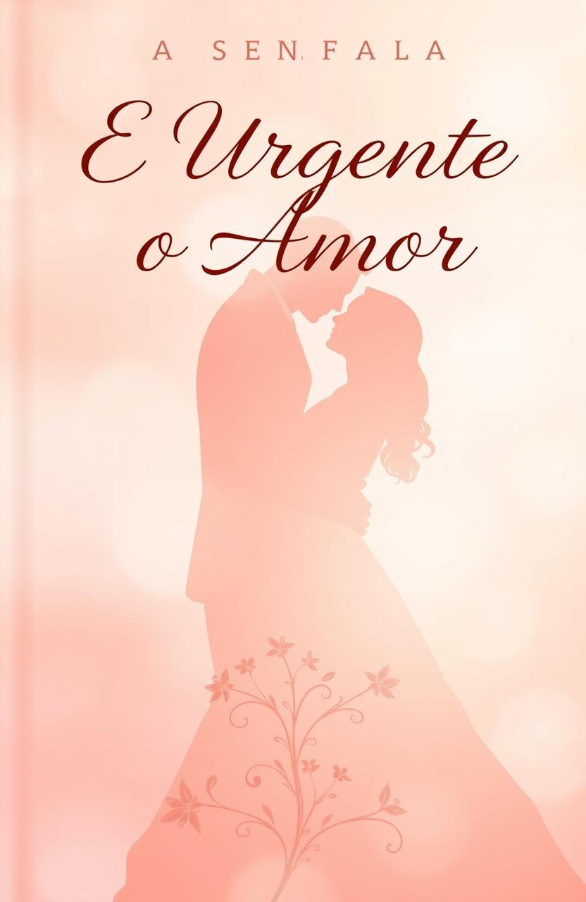 A captivating book cover for a biography titled 'E Urgente o Amor'