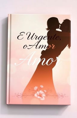 A captivating book cover for a biography titled 'E Urgente o Amor'