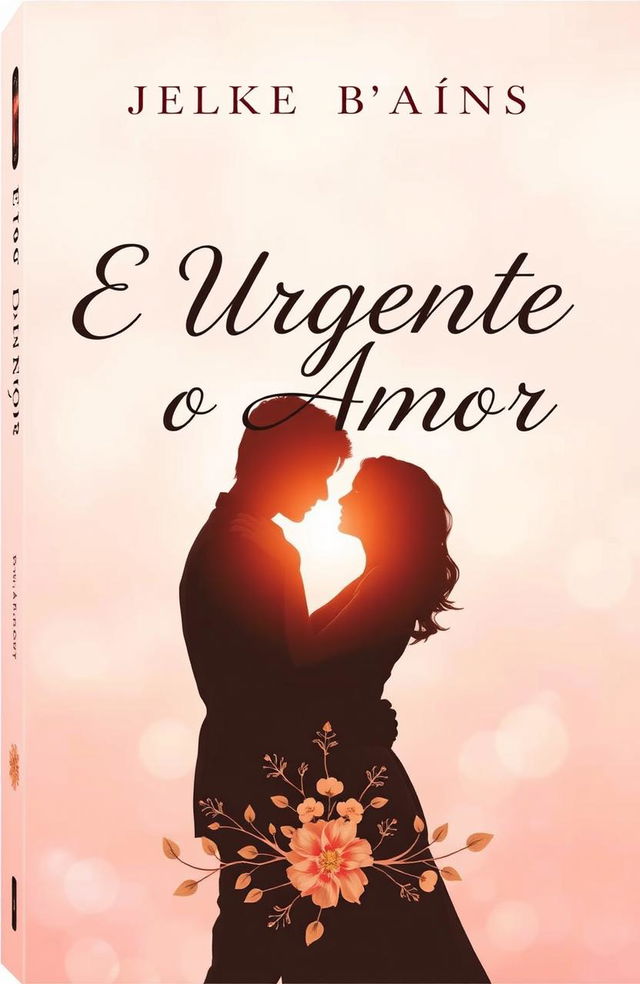 A captivating book cover for a biography titled 'E Urgente o Amor'