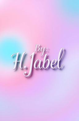 An elegant and artistic representation of the phrase 'By: H