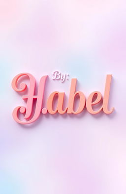 An elegant and artistic representation of the phrase 'By: H