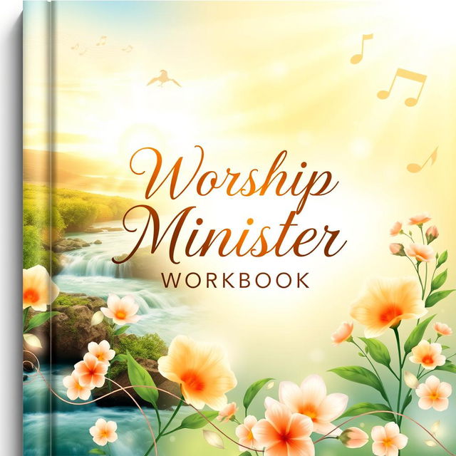 A beautifully designed worship minister workbook cover, featuring an elegant and uplifting design