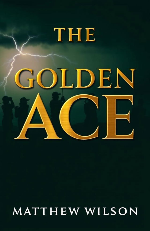 The cover of a book titled 'The Golden Ace', featuring the title embossed in sleek metallic gold letters with subtle light reflections, demonstrating a sense of bold innovation