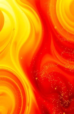 A vibrant image featuring a blend of yellow, red, and gold colors in an abstract background design