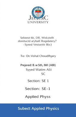 A clean and professional academic document layout