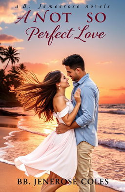 A romantic novel cover for "A NOT SO PERFECT LOVE" by Bb