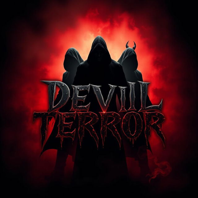 A horror movie poster for a film titled "Devil Terror" featuring a dark and atmospheric design