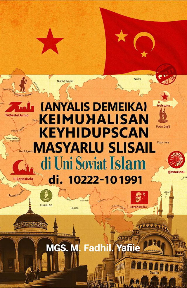 A book cover for the title 'Analisis Dinamika Kehidupan Sosial Masyarakat Islam di Uni Soviet (1922-1991)' by Mgs