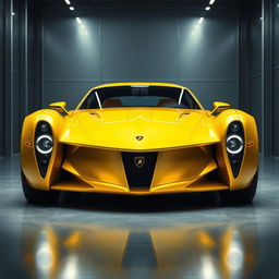 A breathtaking digital concept art of a futuristic French supercar, inspired by the classic 1940 Cadillac Coupe Frogater, reimagined as an innovative design by the esteemed Khyzyl Saleem