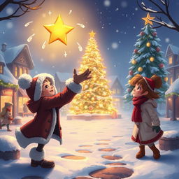 A captivating scene in Coldmaw Town where Michelle and Chloe finally find Mr