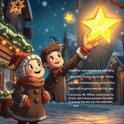 In the heart of Coldmaw Town, a vibrant scene unfolds as Michelle and Chloe discover Mr