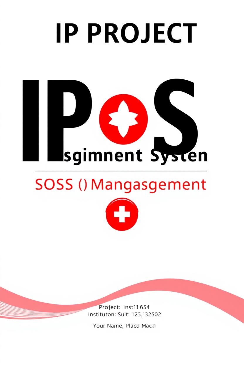 Design a cover page suitable for an A4 sheet featuring a professional look