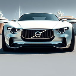 A futuristic Swedish supercar from the future, inspired by a 1940 Cadillac Coupe and the Frogeater, reimagined as a cutting-edge concept car by an esteemed designer